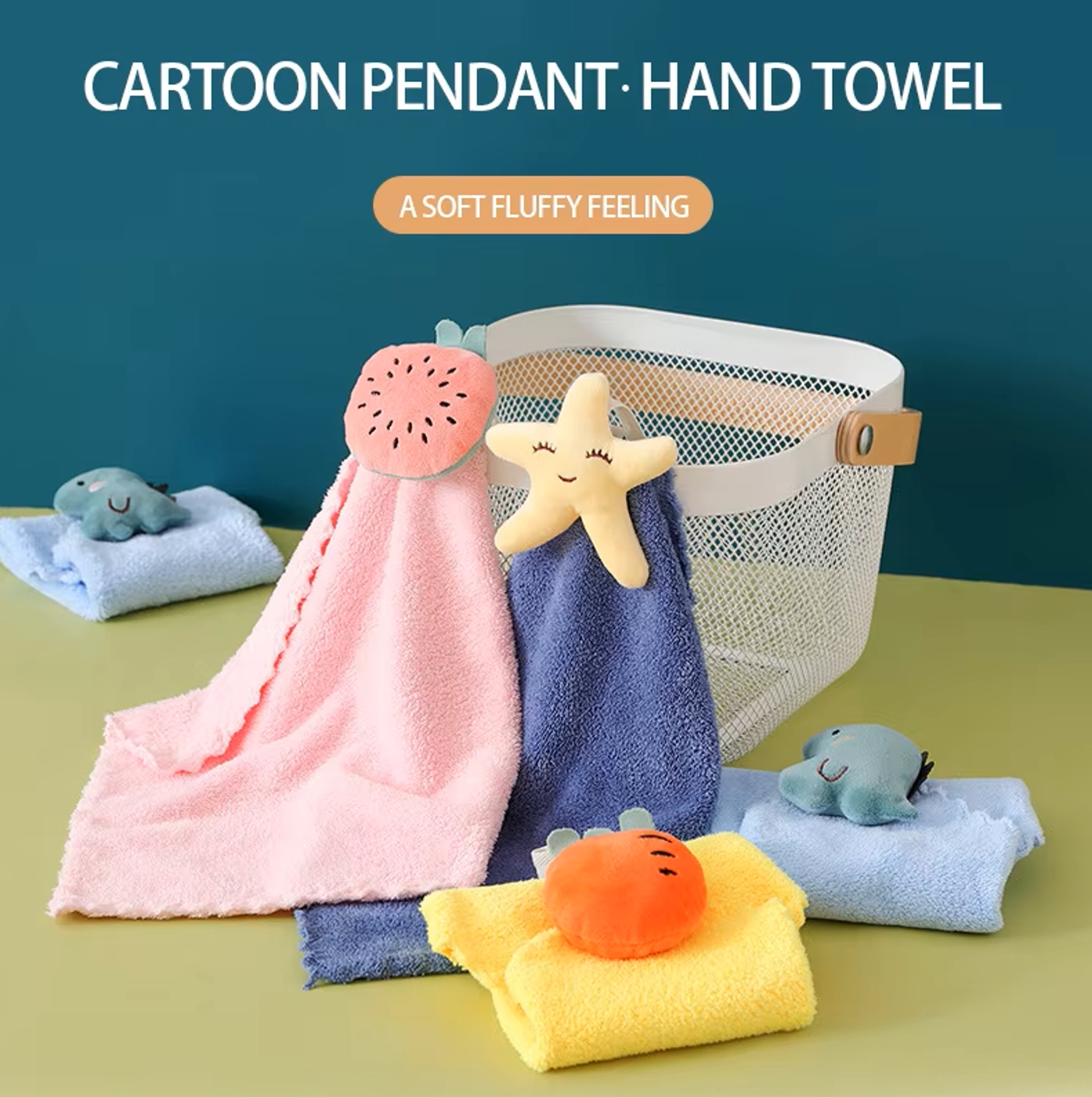 Coral Fleece Kids Hanging Towel